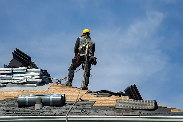 Professional Gutter Installation technician working in Springdale, PA